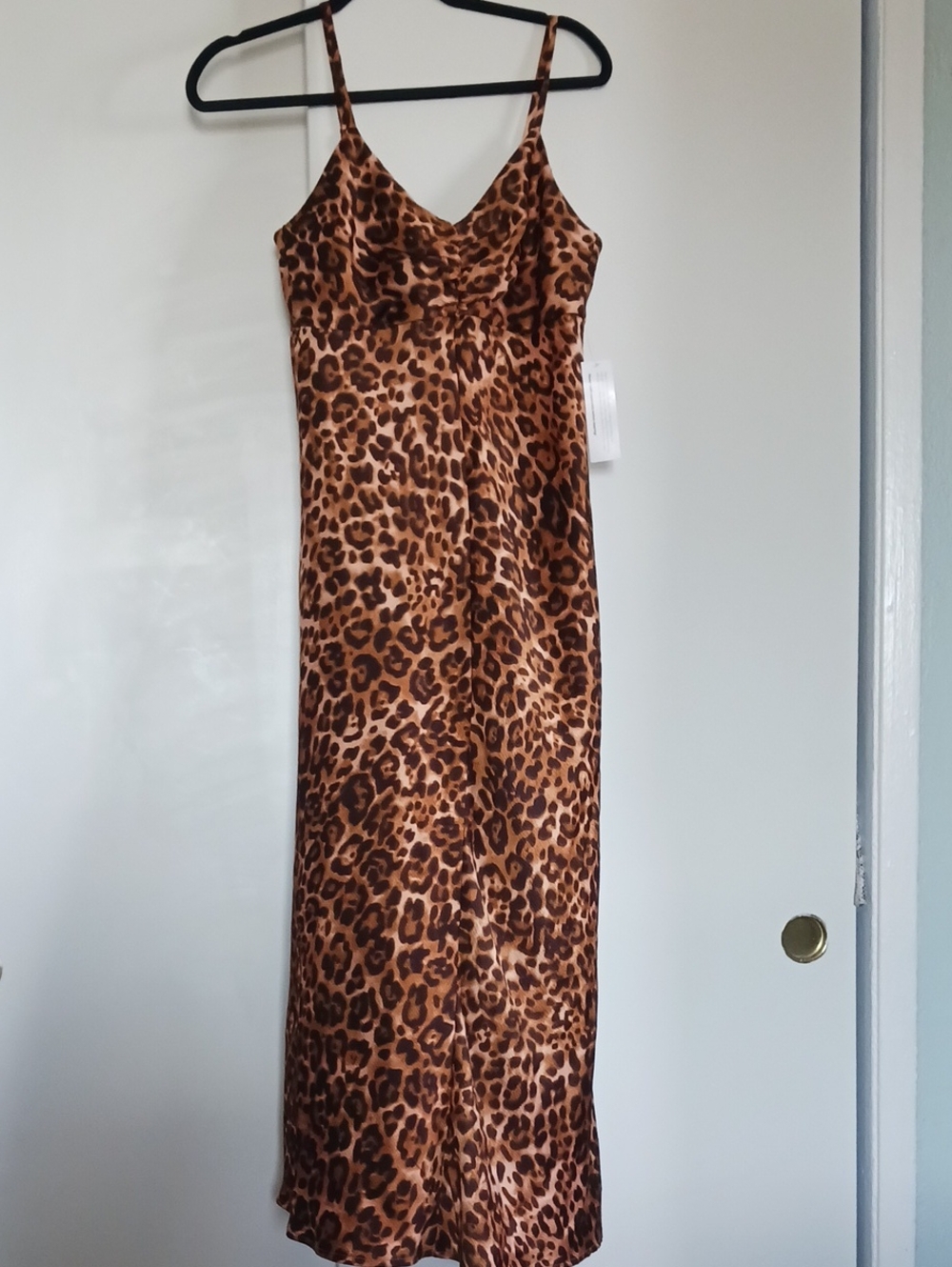 sofia by sofia vergara Leopard Print Maxi Slip Dress - Brown